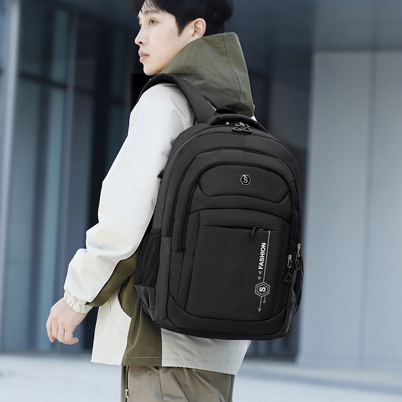 Ielgy Business Backpack Large Capacity School Bag Casual Oxford Cloth Travel Computer Backpack