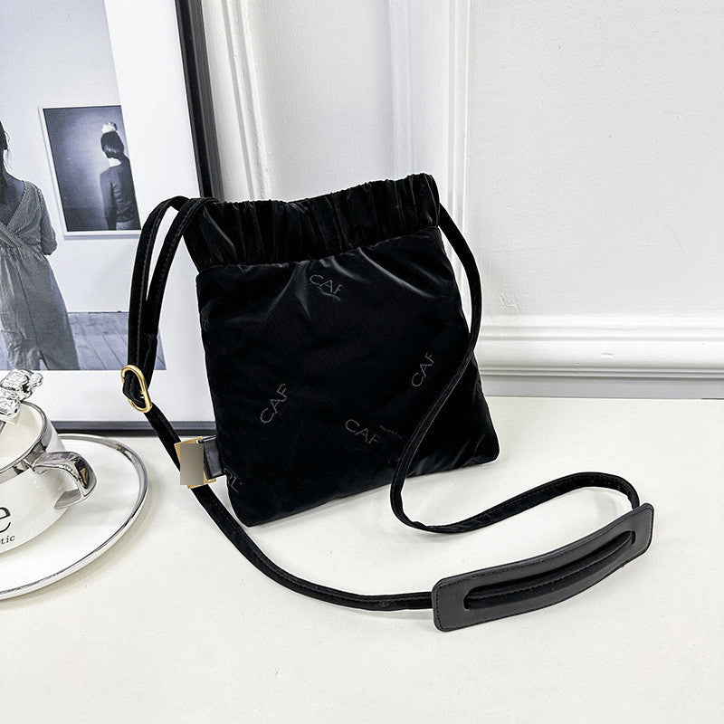 Ielgy All-Match Cross-Body Mobile Phone Bag Small Square Bag Ladies Small Shoulder Bag PU Letter Shoulder Bag