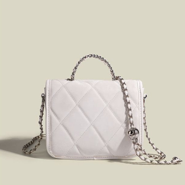 Ielgy Cute Portable Messenger Bag Fashionable All-Match High-End Niche Diamond Chain Shoulder