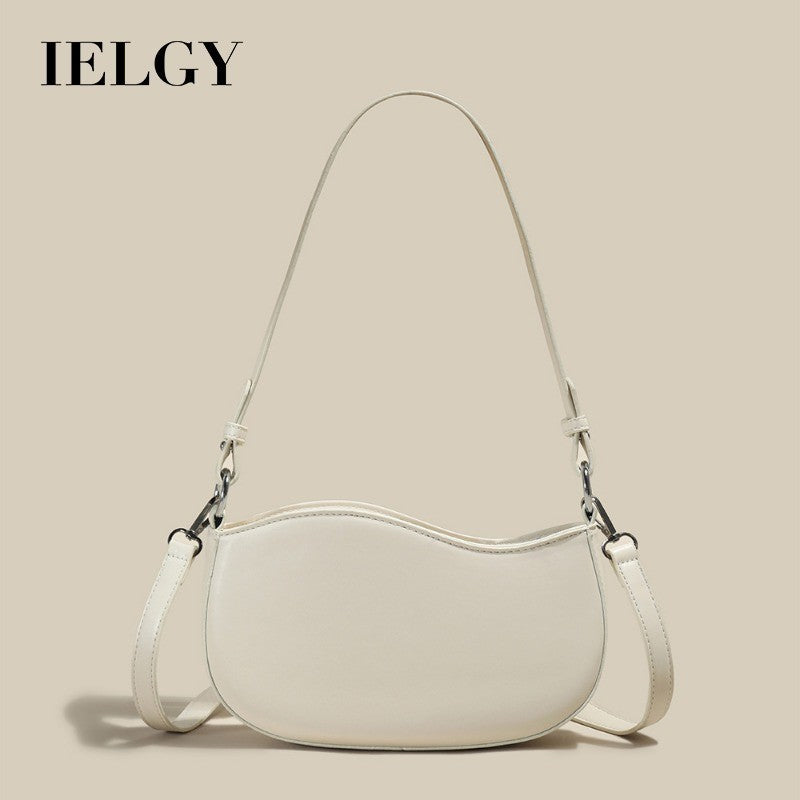Ielgy Fashion Ladies Portable One-Shoulder Underarm Bag All-Match Cross-Body Bag Dumpling Bag