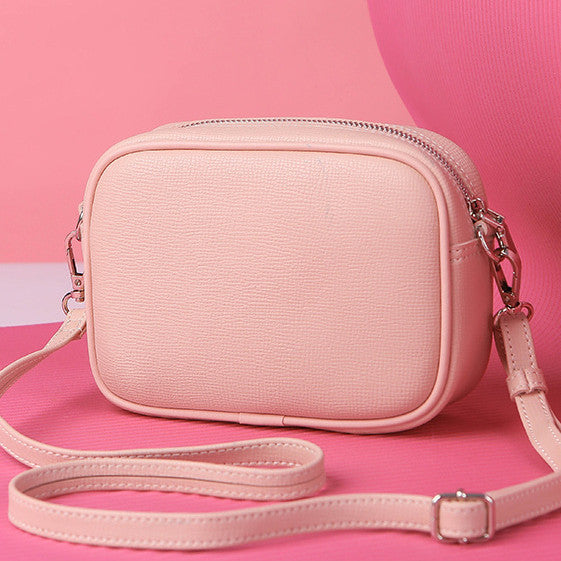 Ielgy Ladies Pink Large Capacity Shoulder Messenger Bag