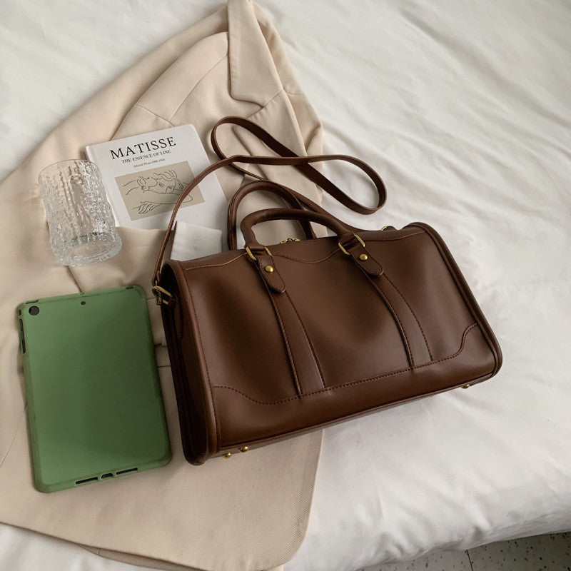 Ielgy Large-Capacity All-Match Commuter Bag Fashion Portable Tote Bag High-End Sense One-Shoulder Messenger Bag