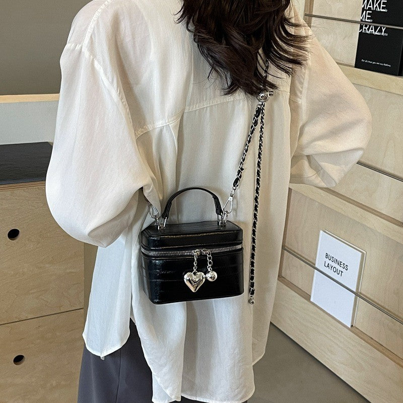 Ielgy High-End All-Match Chain Box Bag All-Match Portable Retro All-Match Cross-Body Small Square Bag