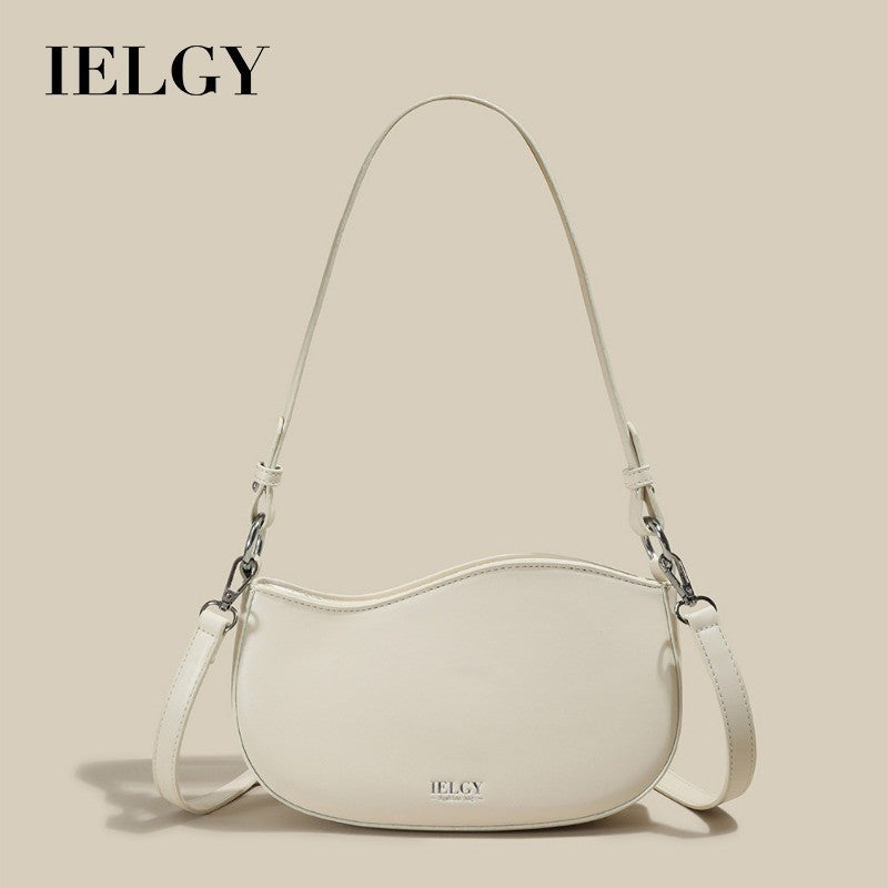 Ielgy Fashion Ladies Portable One-Shoulder Underarm Bag All-Match Cross-Body Bag Dumpling Bag
