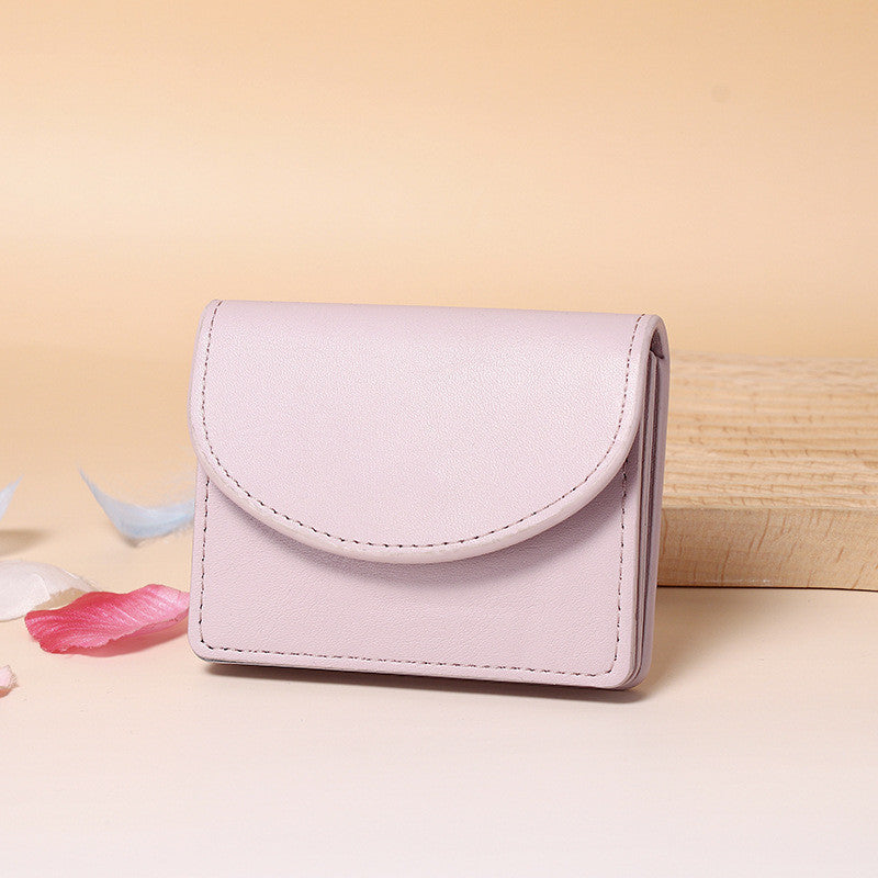Ielgy Dopamine Color Matching Korean Card Holder Solid Color Simple Bag Multifunctional Large Capacity Wallet