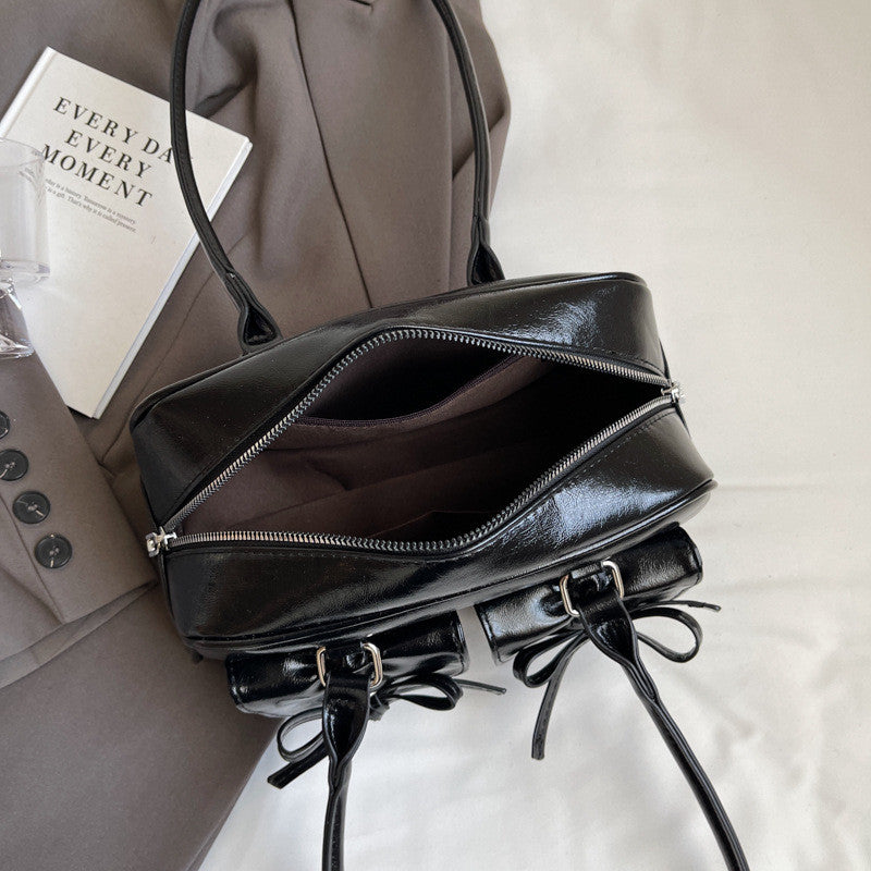 Ielgy One-Shoulder Bow Autumn Female Bag Portable Underarm Bag