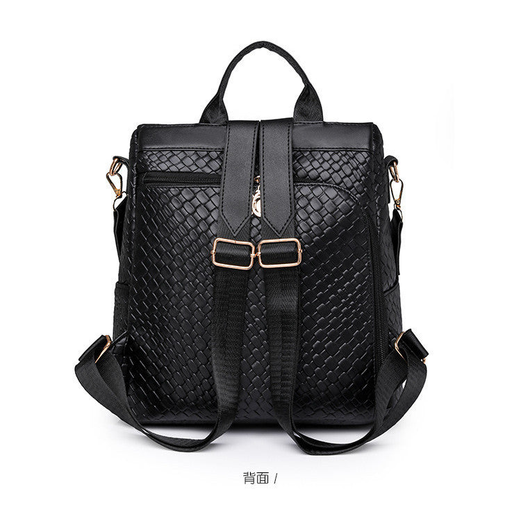 Ielgy Black Backpack Large Capacity Fashion Casual Commuter