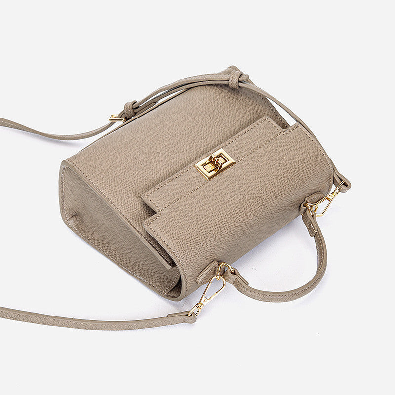 Ielgy Fashion Handbag High-End Texture Mini Palm Pattern Chain Casual All-Match Cross-Body Bag