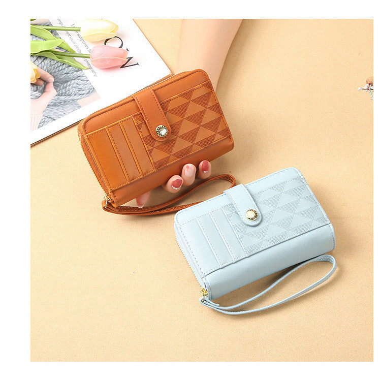 Ielgy Korean Ladies Wallet Short Wallet Wallet Large Capacity Change Clutch