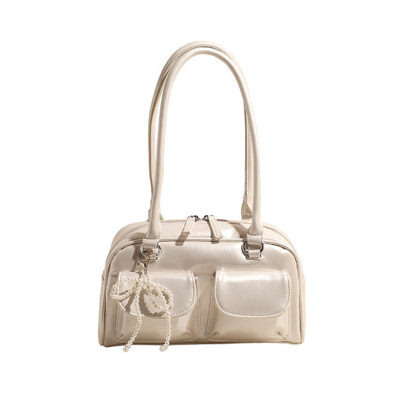 Ielgy Korean Version Trendy Underarm Bow Bag Fashionable All-Match One-Shoulder Casual Messen