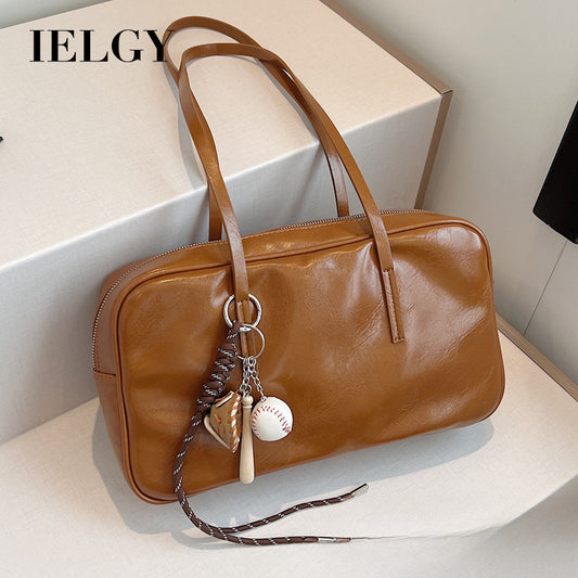 Ielgy Boston Bag All-Match Casual Shoulder Work Commuter Pillow Bag