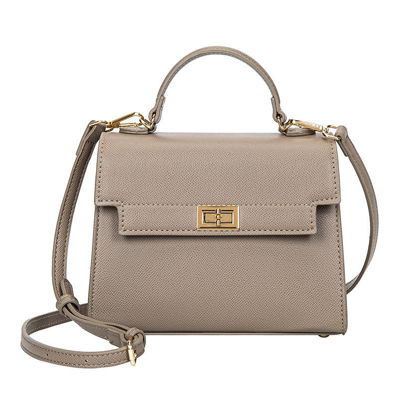 Ielgy Fashion Handbag High-End Texture Mini Palm Pattern Chain Casual All-Match Cross-Body Bag