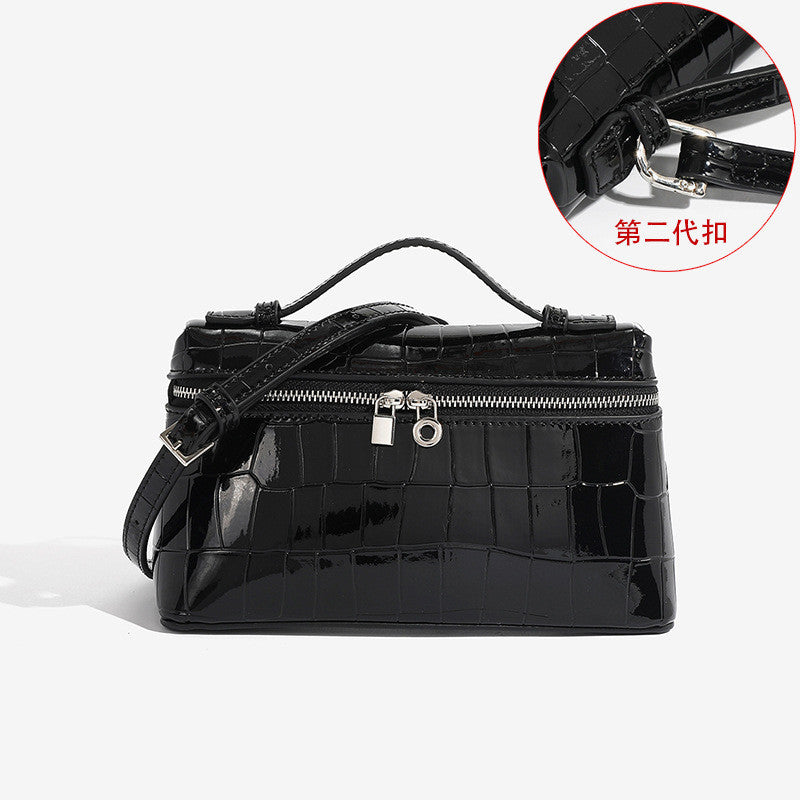 Ielgy Ladies Lunch Box Bag Shoulder Crossbody Portable Cosmetic Bag