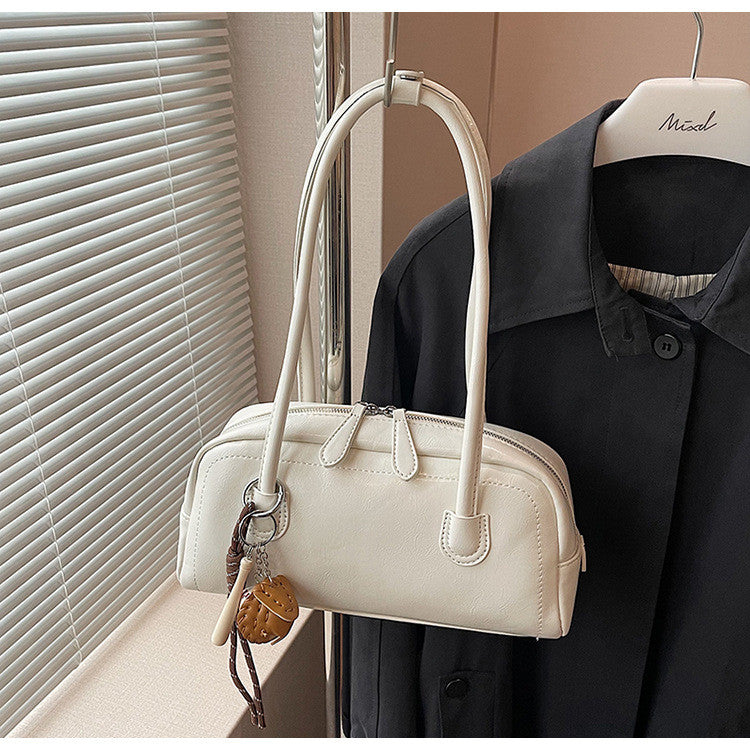 Ielgy Fashion Autumn Winter One-Shoulder Underarm Boston Bag All-Match
