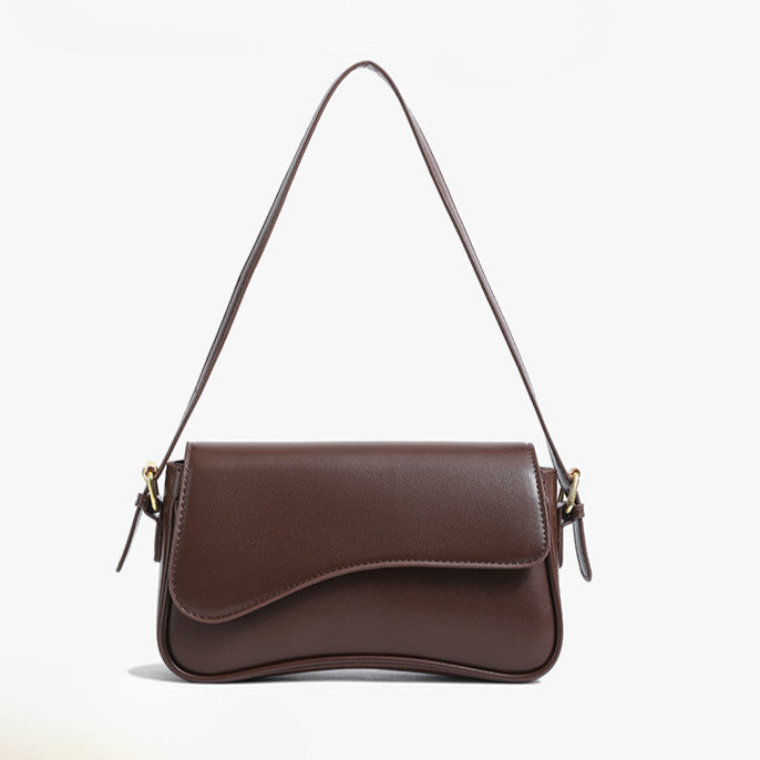 Ielgy One-Shoulder Temperament Fashion Texture Messenger Bag Simple All-Match Niche Design Underar