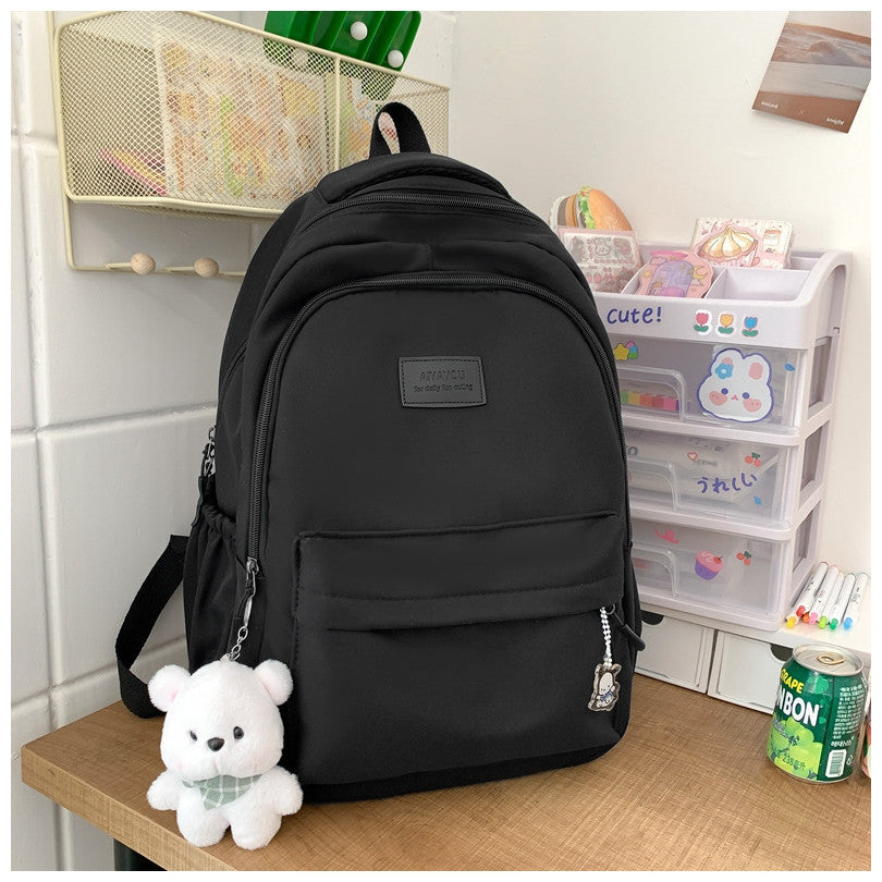 Ielgy All-Match School Bag Large Capacity Student Backpack