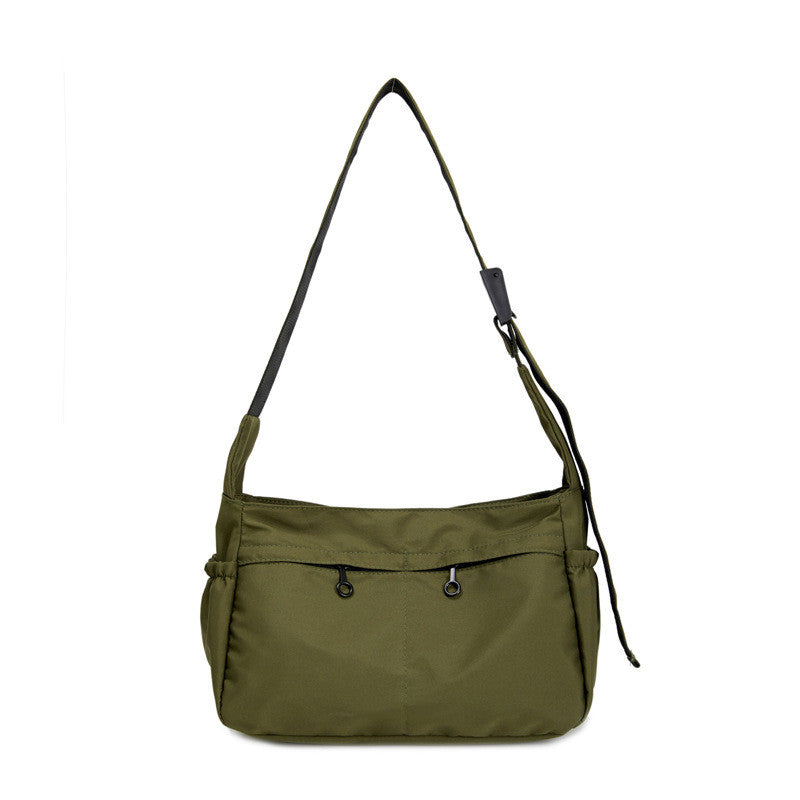 Ielgy Sunscreen Waterproof Lightweight Canvas Bag Multi-pocket Large Capacity Casual All-match One-shoulder Messenger Bag
