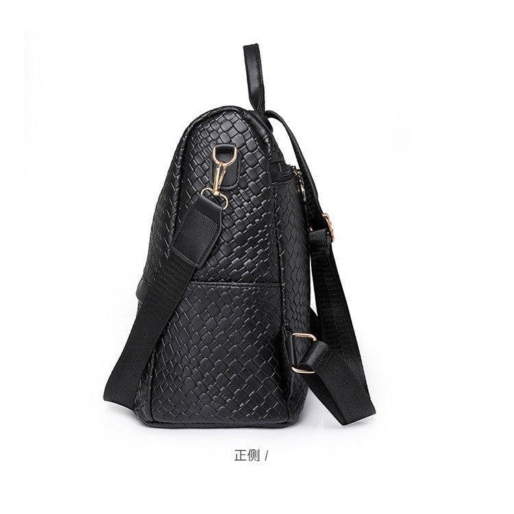 Ielgy Black Backpack Large Capacity Fashion Casual Commuter