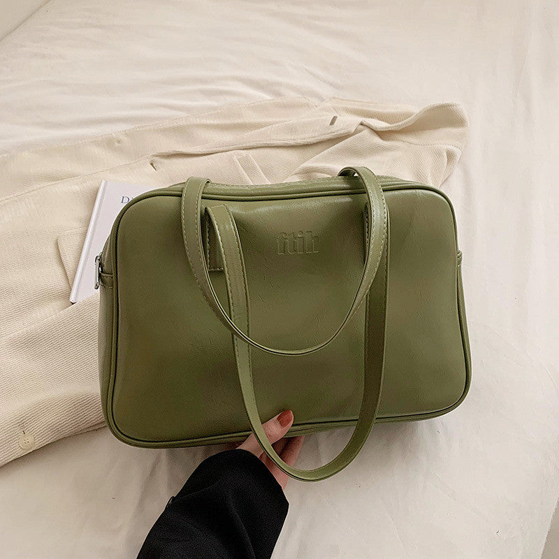 Ielgy High-End Commuter Large-Capacity Bag Fashionable All-Match One-Shoulder Portable Briefcase