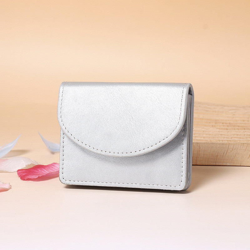 Ielgy Dopamine Color Matching Korean Card Holder Solid Color Simple Bag Multifunctional Large Capacity Wallet