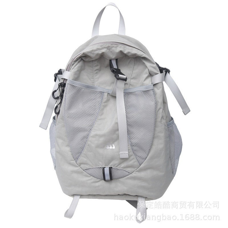Ielgy Student Schoolbag Large Capacity Casual All-Match Backpack Korean Version Texture Lightweight Travel Backpack
