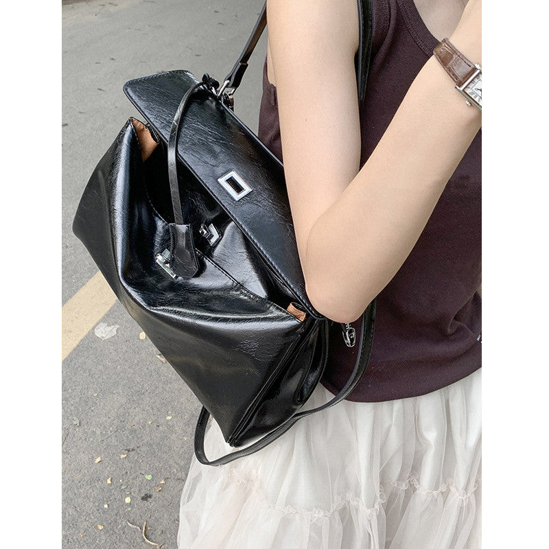 Ielgy Red Bag High-End Feeling Portable Large-Capacity Bridal Wedding Bag Cross-Body Bag