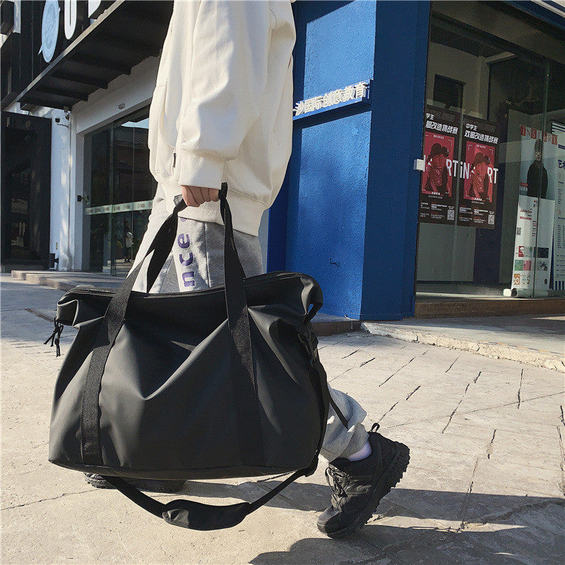 Ielgy Short-Distance Travel Bag Large-Capacity One-Shoulder Storage Duffel Bag Student Leisure