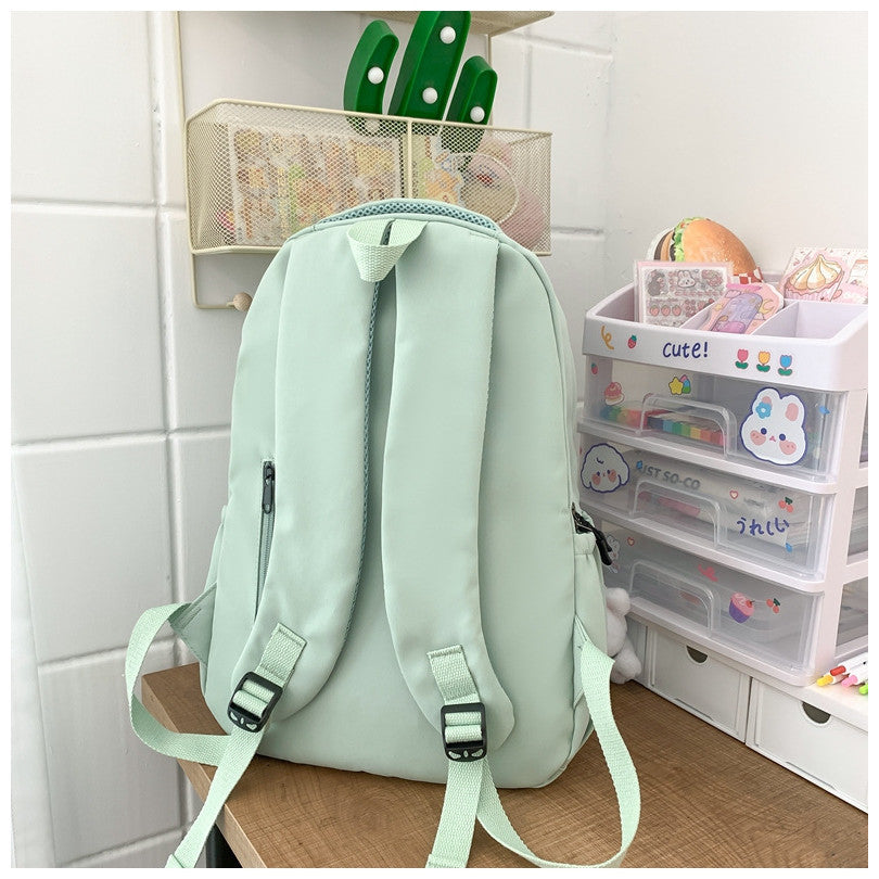 Ielgy All-Match School Bag Large Capacity Student Backpack