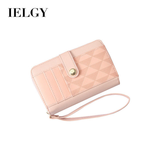 Ielgy Korean Ladies Wallet Short Wallet Wallet Large Capacity Change Clutch
