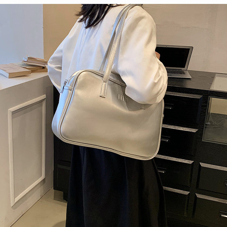 Ielgy High-End Commuter Large-Capacity Bag Fashionable All-Match One-Shoulder Portable Briefcase