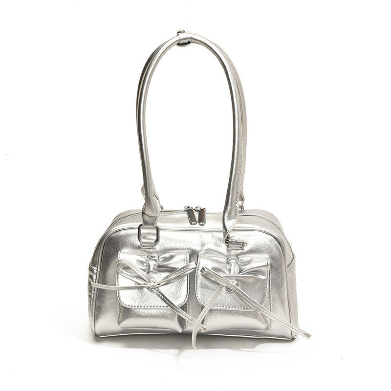 Ielgy One-Shoulder Bow Autumn Female Bag Portable Underarm Bag