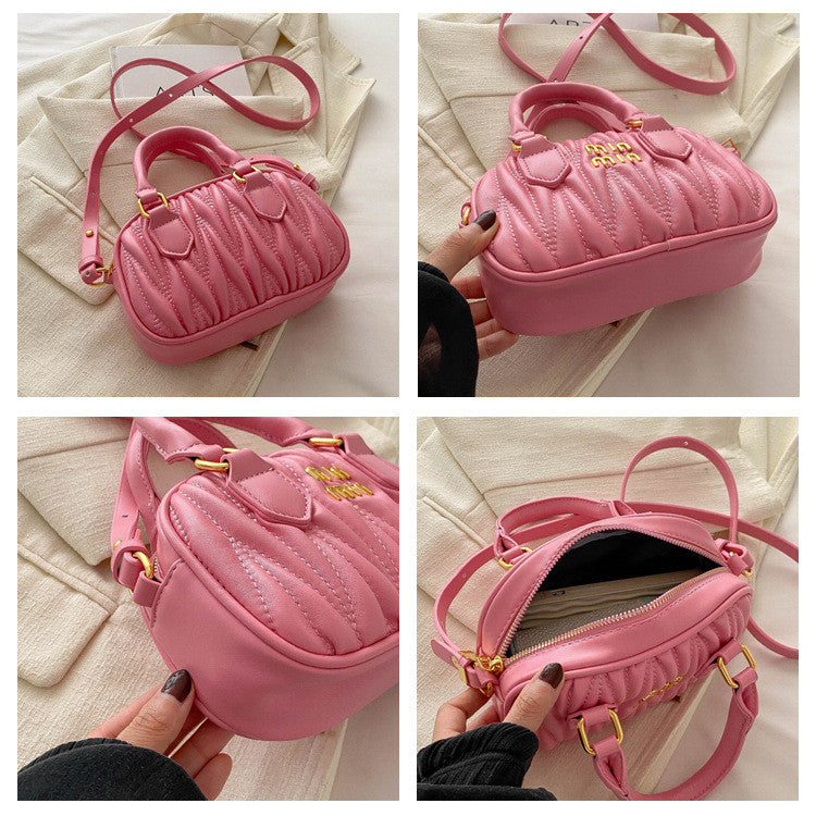 Ielgy Western Style Embroidered Thread Pillow Bag Korean Version Trendy One-Shoulder Messenger Portable Fashion Fema
