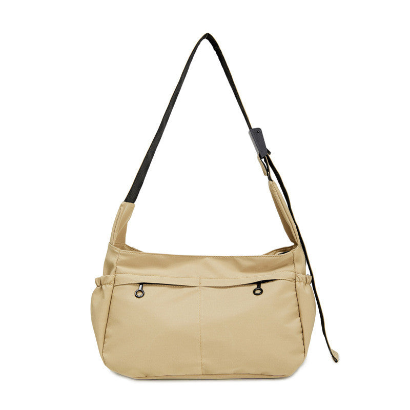 Ielgy Sunscreen Waterproof Lightweight Canvas Bag Multi-pocket Large Capacity Casual All-match One-shoulder Messenger Bag
