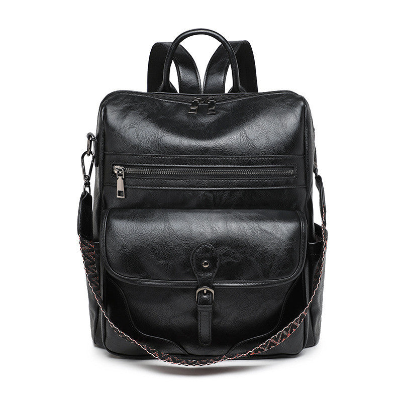 Ielgy Ladies Backpack Lightweight Retro Backpack Large Capacity Leisure Travel Dual-use Backpack