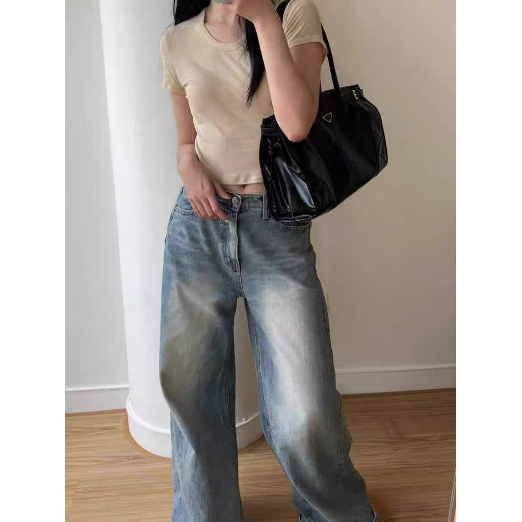 Ielgy High-End Oil Wax Leather Motorcycle Handbag Large Capacity Tote Bag Commuter Fashion All-Match Shoulder Messen