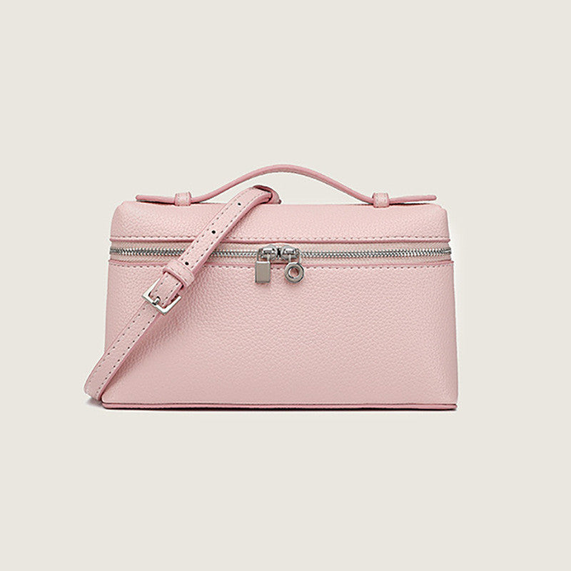 Ielgy Messenger Lunch Box Bag pu Leather Mini Fashion Portable Box Bag