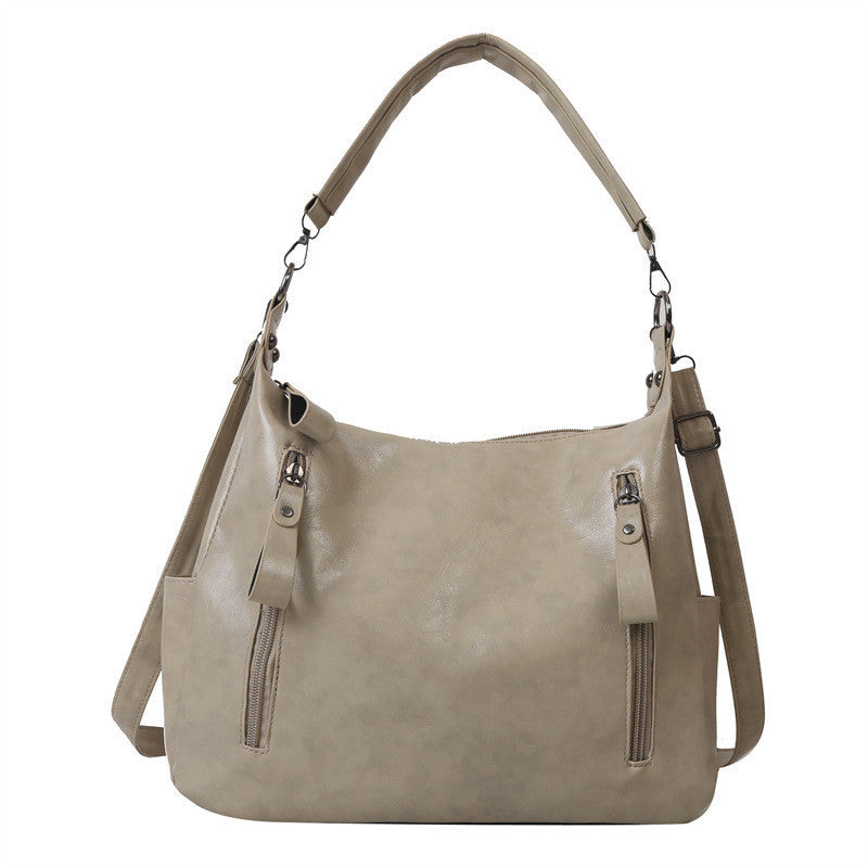 Ielgy Class College Students Fashion One-Shoulder Large-Capacity Cross-Body Bag Commuter Tote