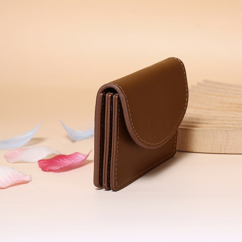 Ielgy Dopamine Color Matching Korean Card Holder Solid Color Simple Bag Multifunctional Large Capacity Wallet