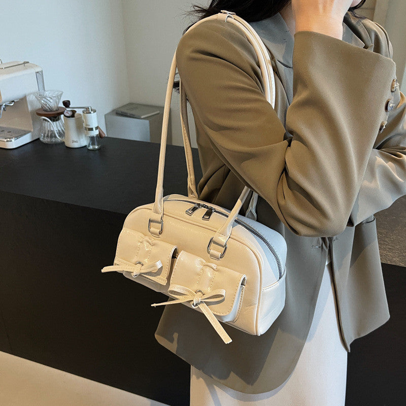 Ielgy One-Shoulder Bow Autumn Female Bag Portable Underarm Bag