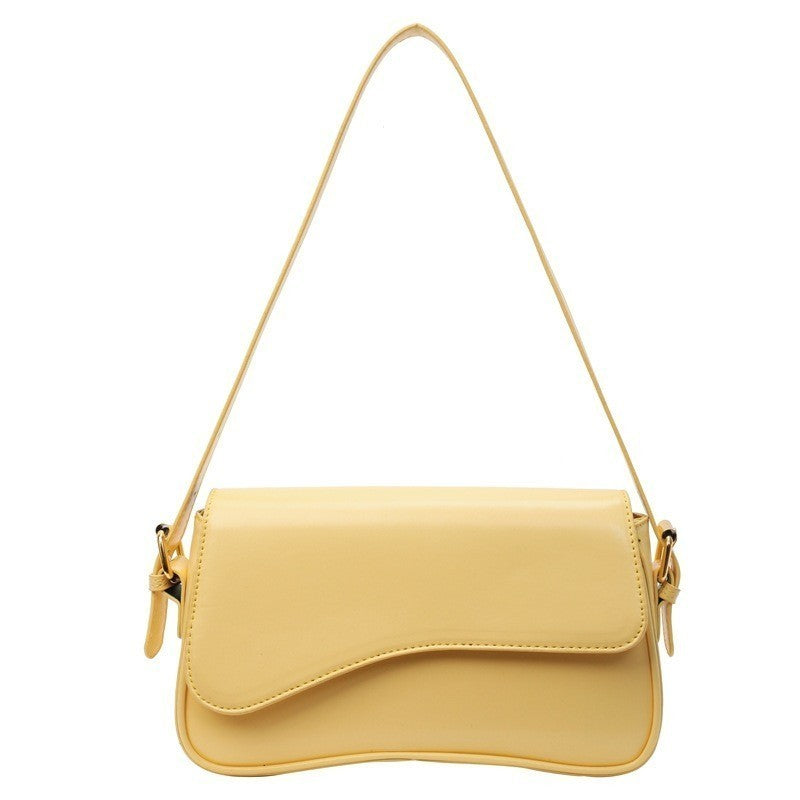 Ielgy One-Shoulder Temperament Fashion Texture Messenger Bag Simple All-Match Niche Design Underar