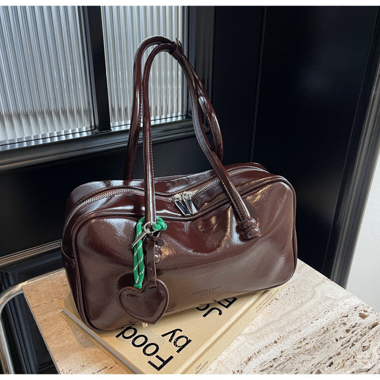 Ielgy Trendy Underarm Bag Fashion Simple Pillow Bag Trendy All-Match Casual Shoulder Bag