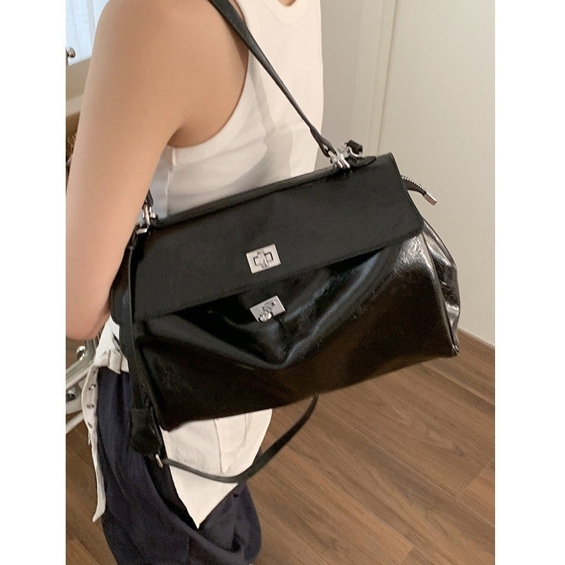 Ielgy Red Bag High-End Feeling Portable Large-Capacity Bridal Wedding Bag Cross-Body Bag