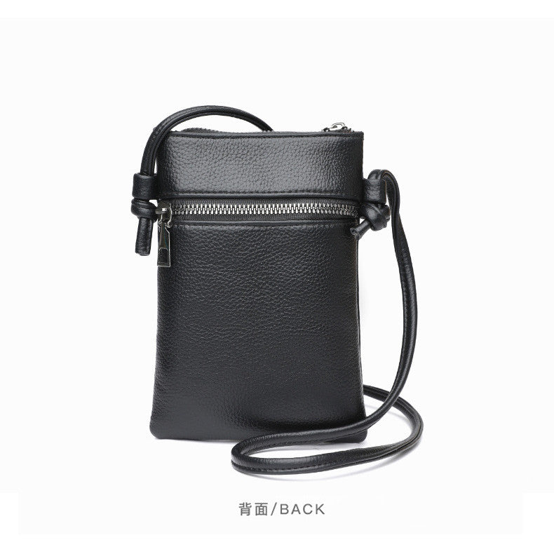 Ielgy Solid Color Simple Style Portable Mobile Phone Bag Fashion Trend Mini Small All-Match Diagonal Bag