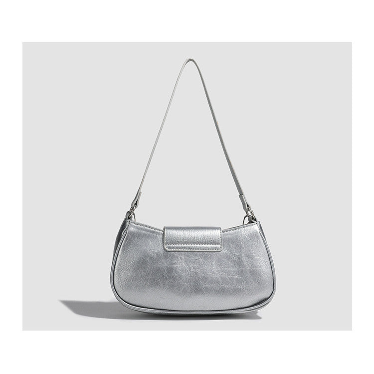 Ielgy Premium Crocodile Pattern Underarm Bag Retro Chain Shoulder Trendy Fashion Niche Design Handbag