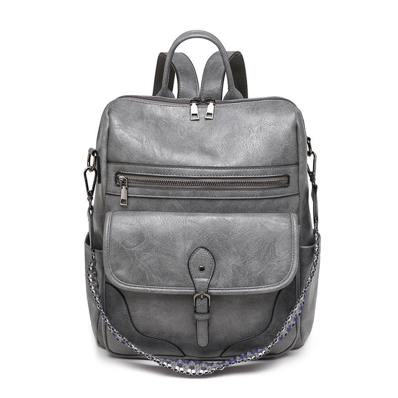 Ielgy Ladies Backpack Lightweight Retro Backpack Large Capacity Leisure Travel Dual-use Backpack