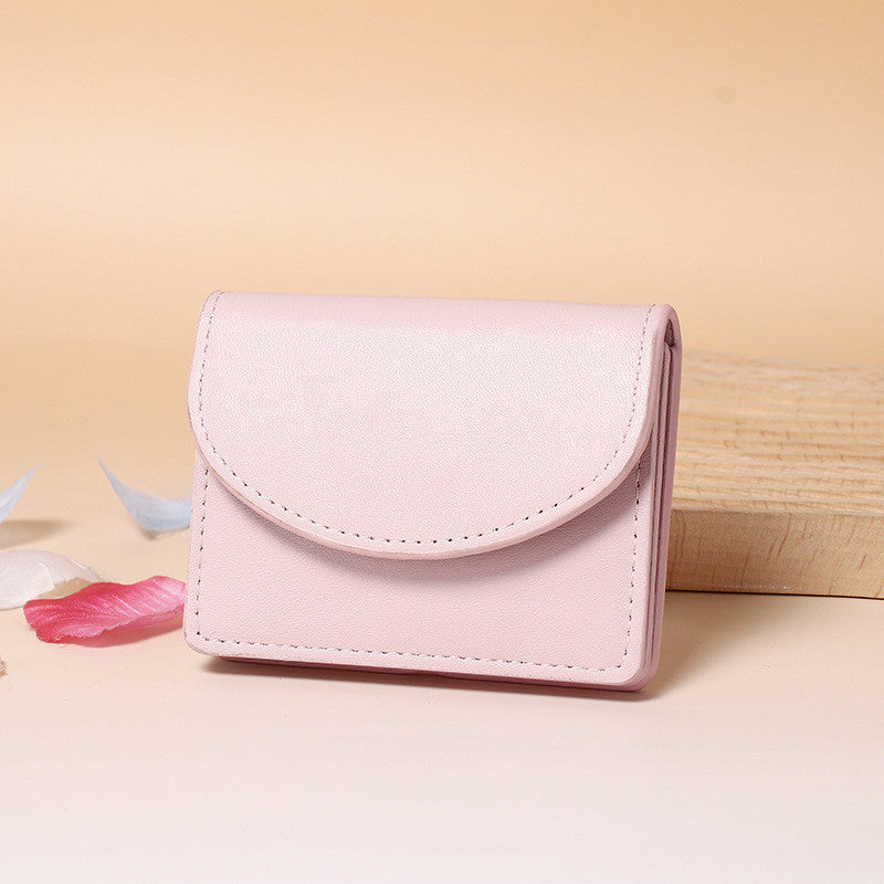 Ielgy Dopamine Color Matching Korean Card Holder Solid Color Simple Bag Multifunctional Large Capacity Wallet