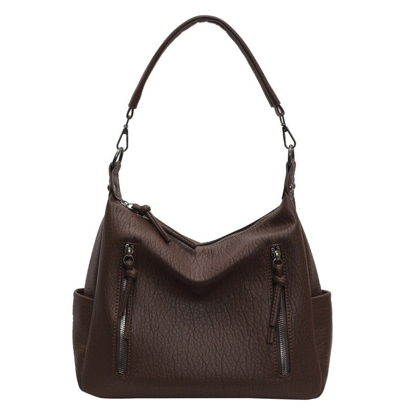 Ielgy High-End All-Match Messenger Bag Trendy Fashion Tote Bag Large-Capacity Portable Commuter Bag
