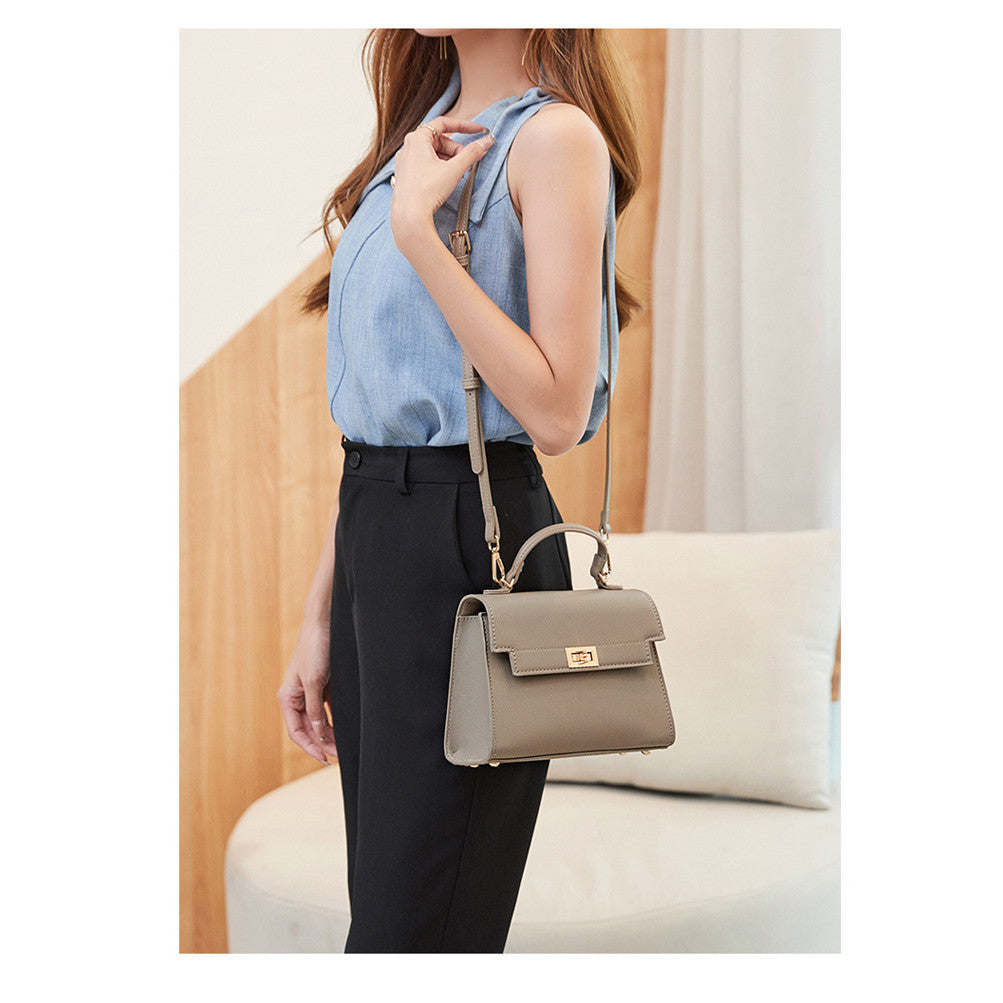 Ielgy Fashion Handbag High-End Texture Mini Palm Pattern Chain Casual All-Match Cross-Body Bag
