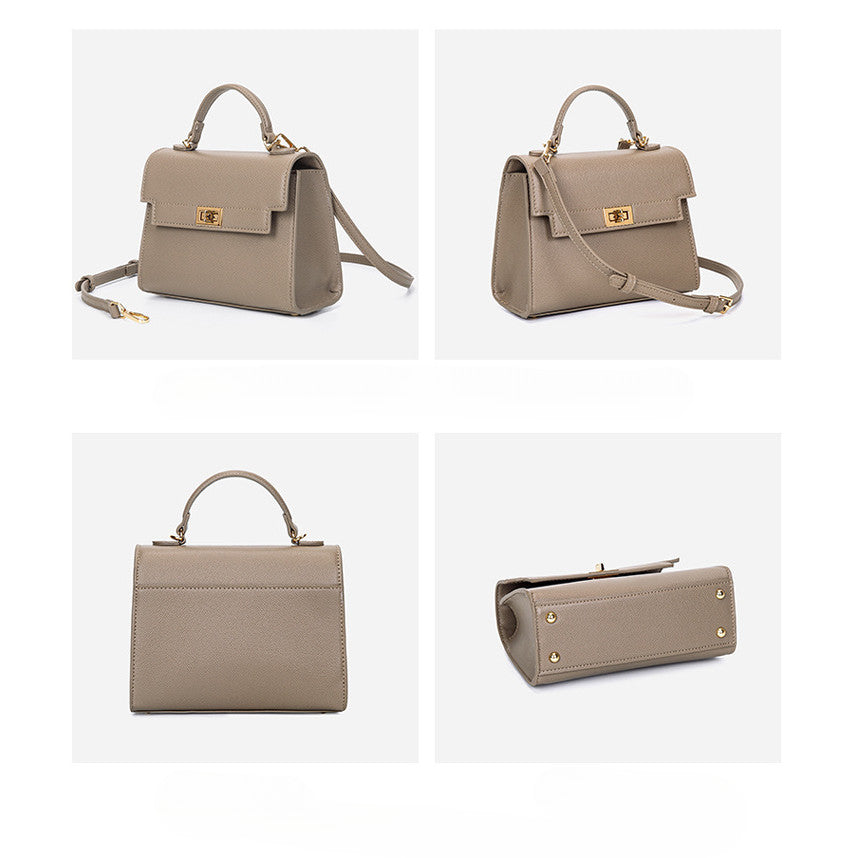 Ielgy Fashion Handbag High-End Texture Mini Palm Pattern Chain Casual All-Match Cross-Body Bag