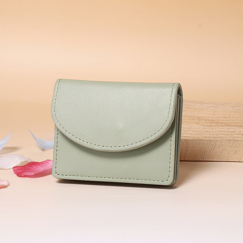 Ielgy Dopamine Color Matching Korean Card Holder Solid Color Simple Bag Multifunctional Large Capacity Wallet